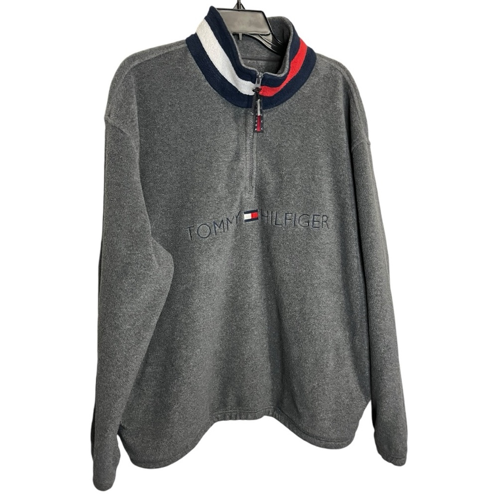 Y2K Tommy Hilfiger 1/4 Zip Fleece Pullover